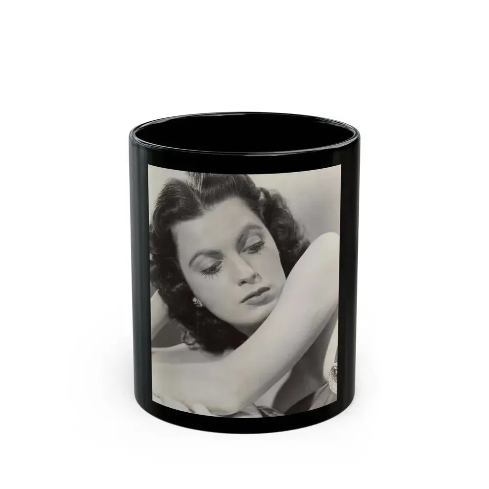 Faith Domergue #172 (Vintage Female Icon) Black Coffee Mug 11oz - Go Mug Yourself