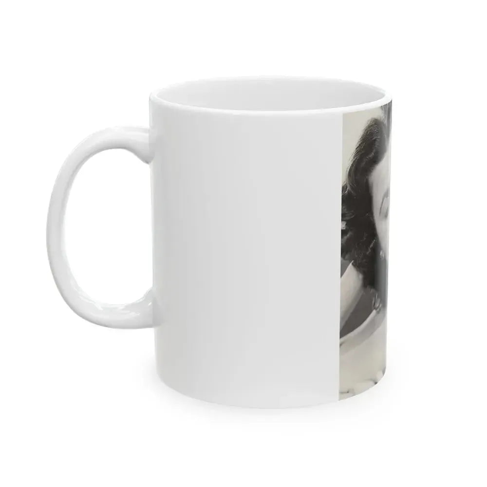 Faith Domergue #172 (Vintage Female Icon) White Coffee Mug - Go Mug Yourself