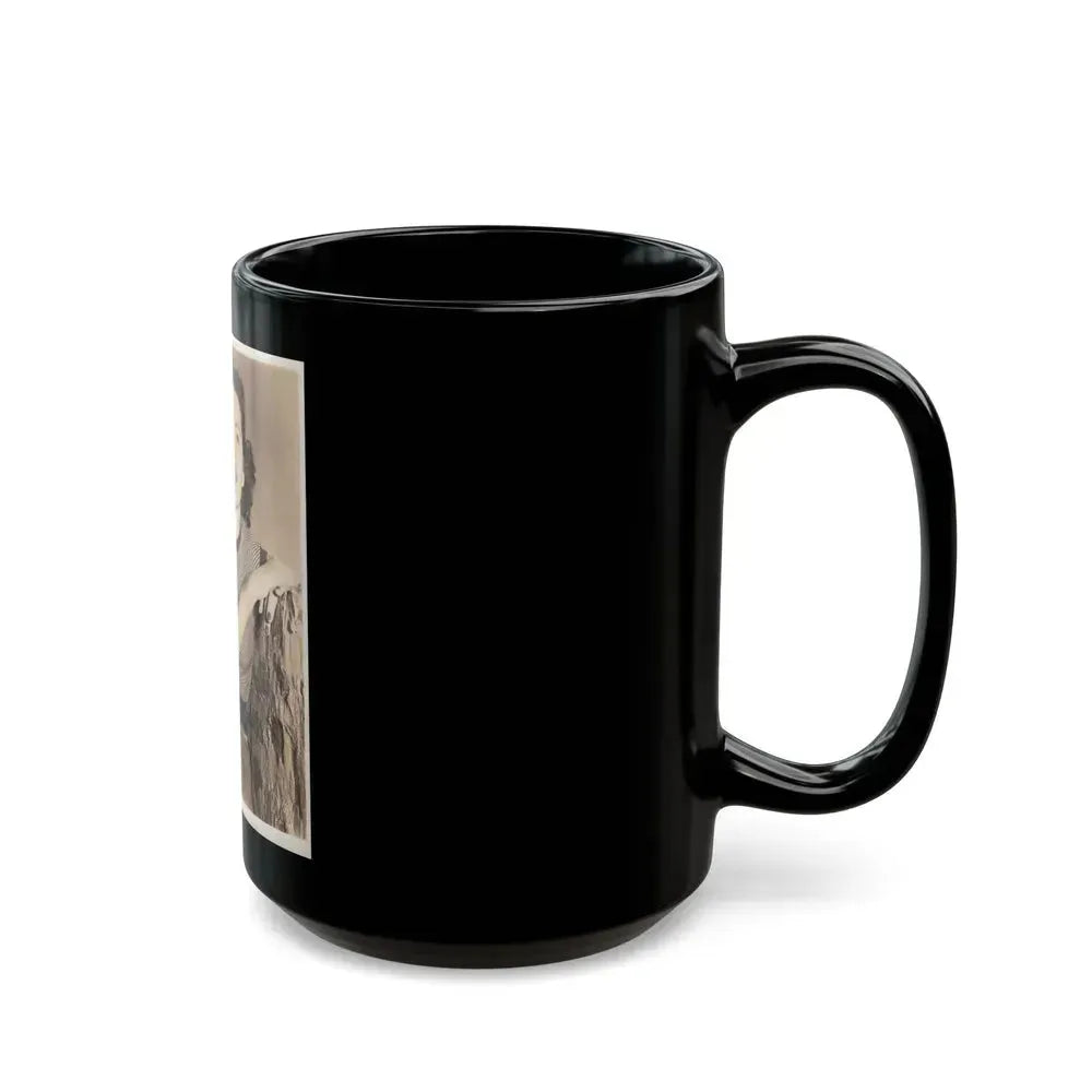 Faith Domergue #173 (Vintage Female Icon) Black Coffee Mug - Go Mug Yourself