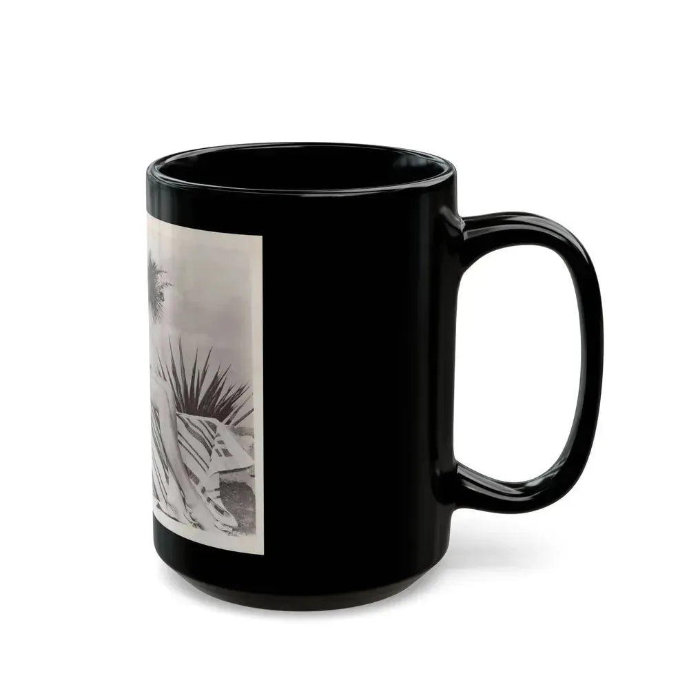 Faith Domergue #175 (Vintage Female Icon) Black Coffee Mug - Go Mug Yourself