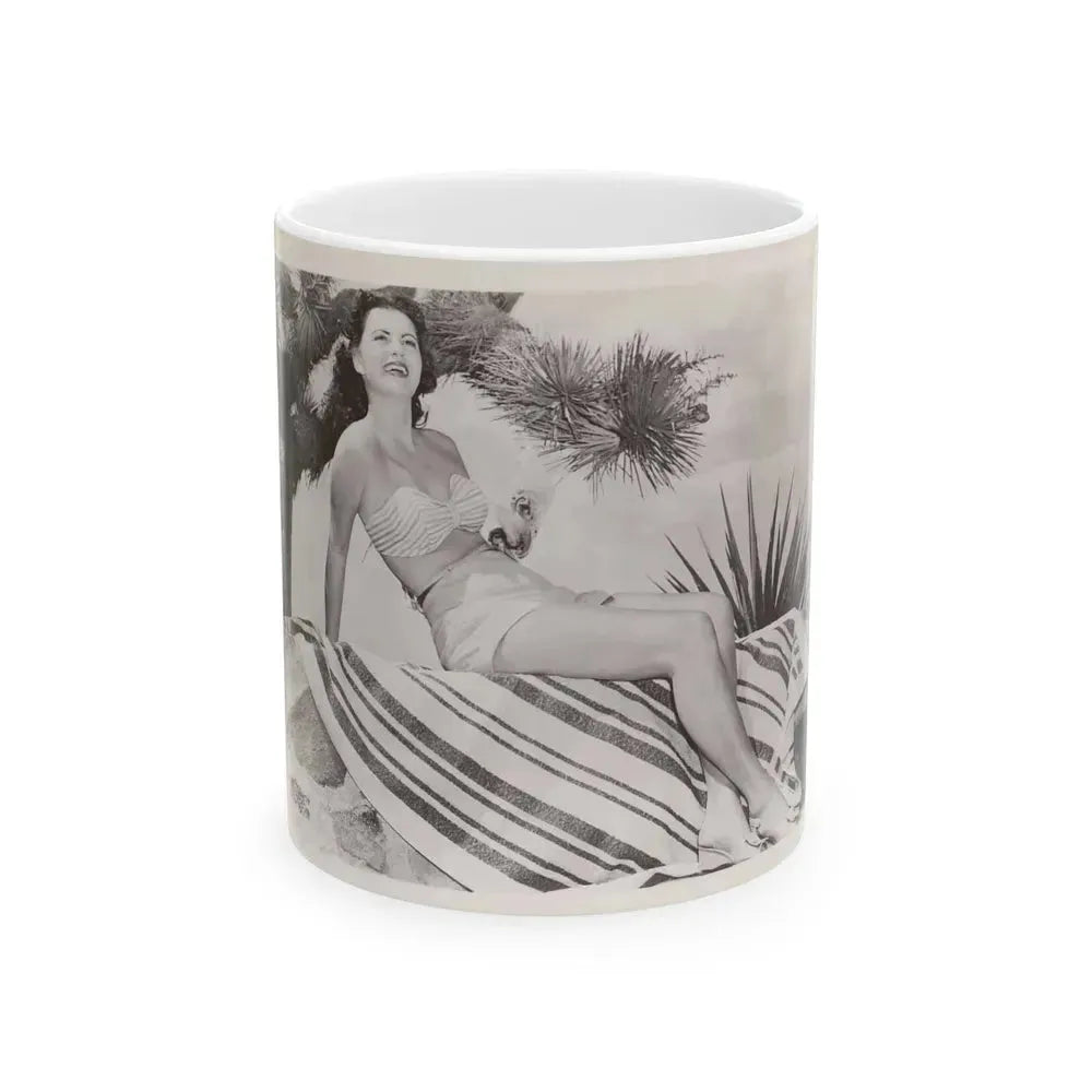 Faith Domergue #175 (Vintage Female Icon) White Coffee Mug 11oz - Go Mug Yourself