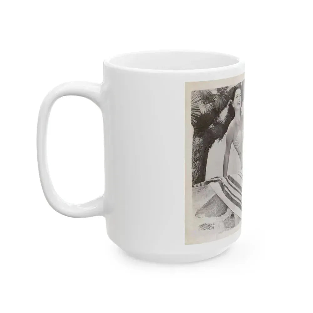 Faith Domergue #175 (Vintage Female Icon) White Coffee Mug - Go Mug Yourself