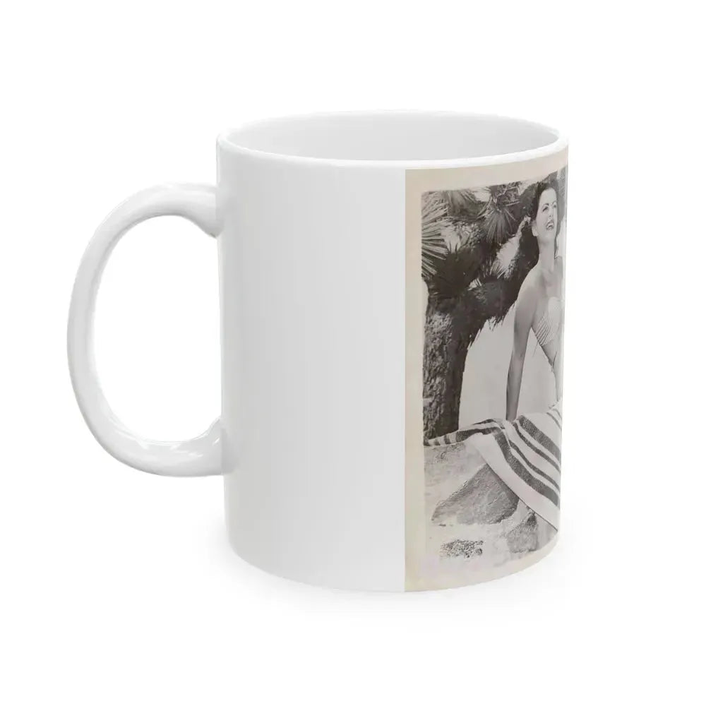 Faith Domergue #175 (Vintage Female Icon) White Coffee Mug - Go Mug Yourself