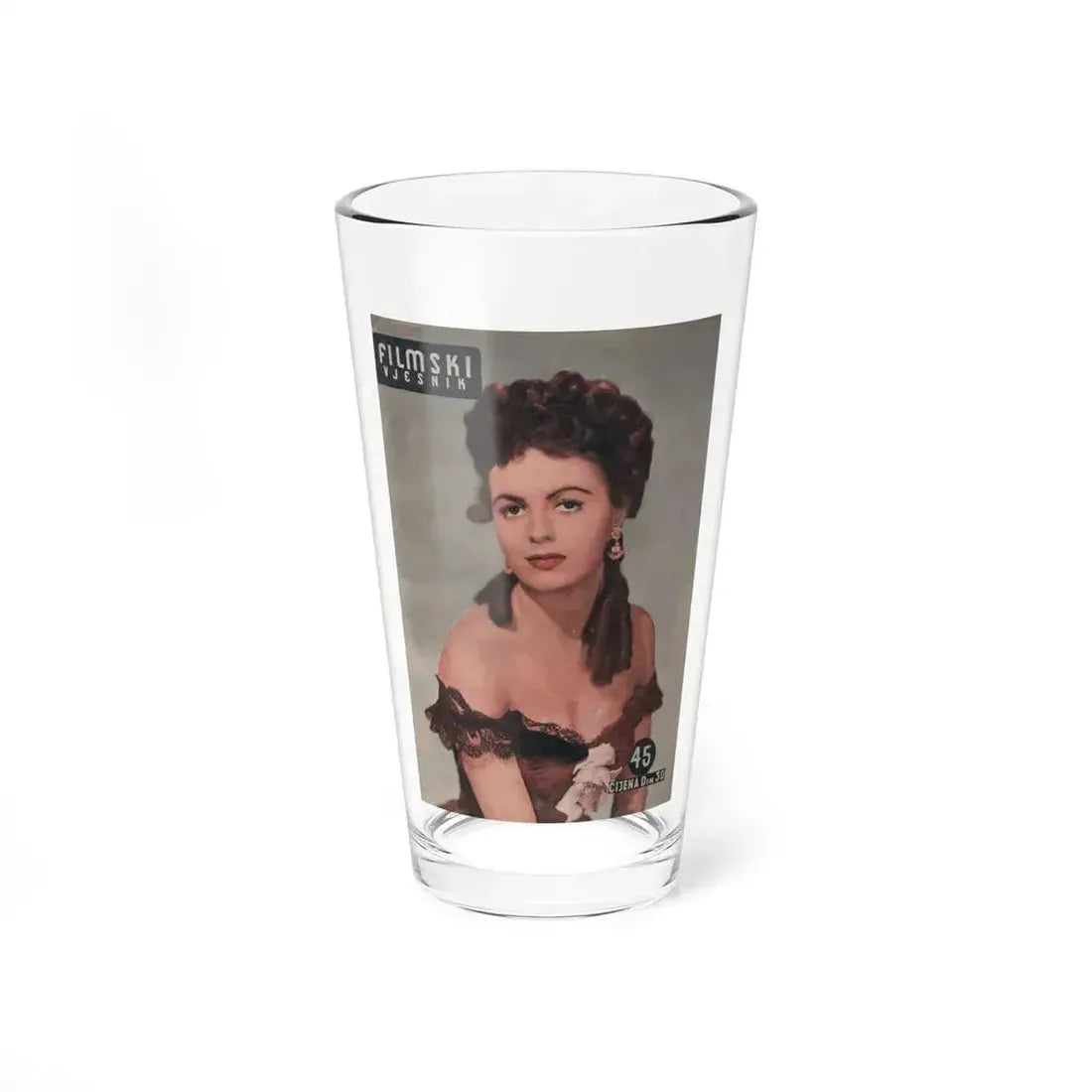 Faith Domergue #176 - Mag. Cover (Vintage Female Icon) Pint Glass 16oz 16oz - Go Mug Yourself