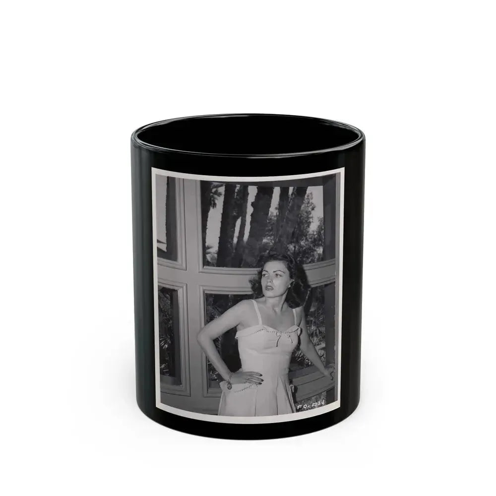 Faith Domergue #185 (Vintage Female Icon) Black Coffee Mug 11oz - Go Mug Yourself