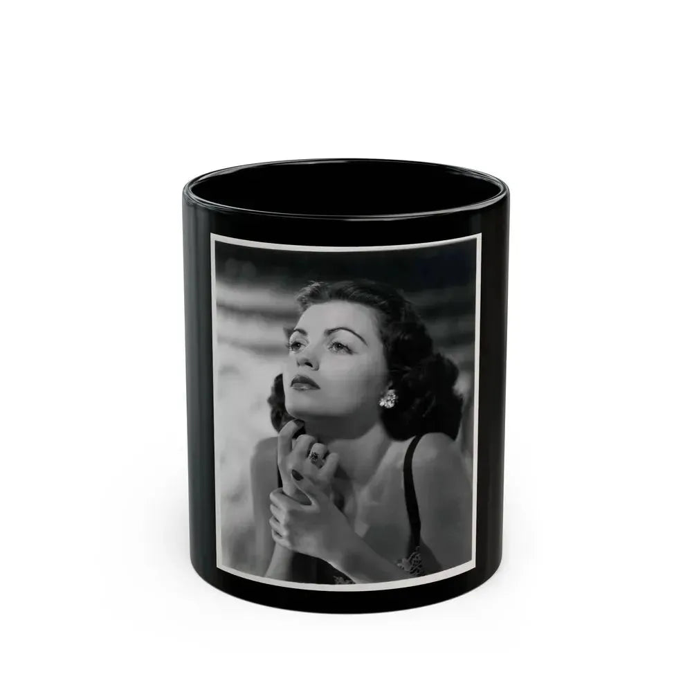 Faith Domergue #188 (Vintage Female Icon) Black Coffee Mug 11oz - Go Mug Yourself
