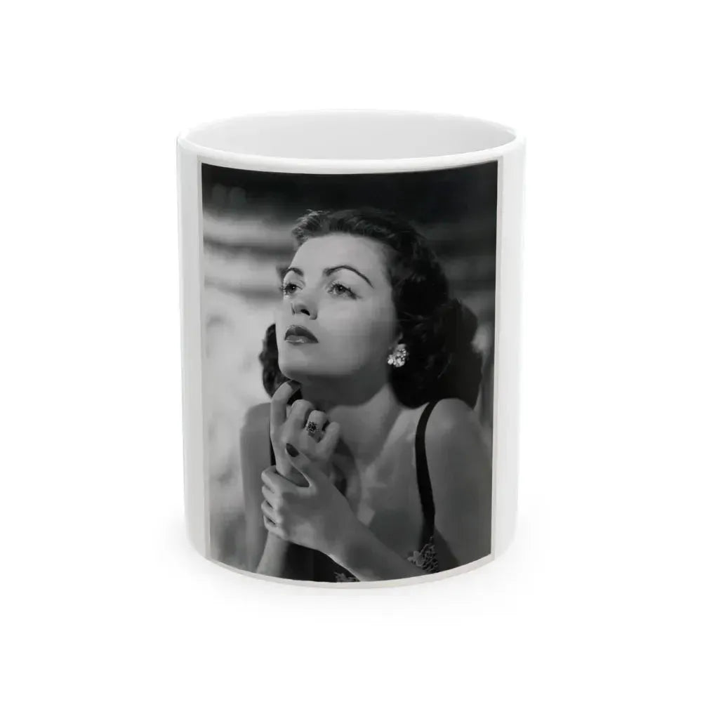 Faith Domergue #188 (Vintage Female Icon) White Coffee Mug 11oz - Go Mug Yourself