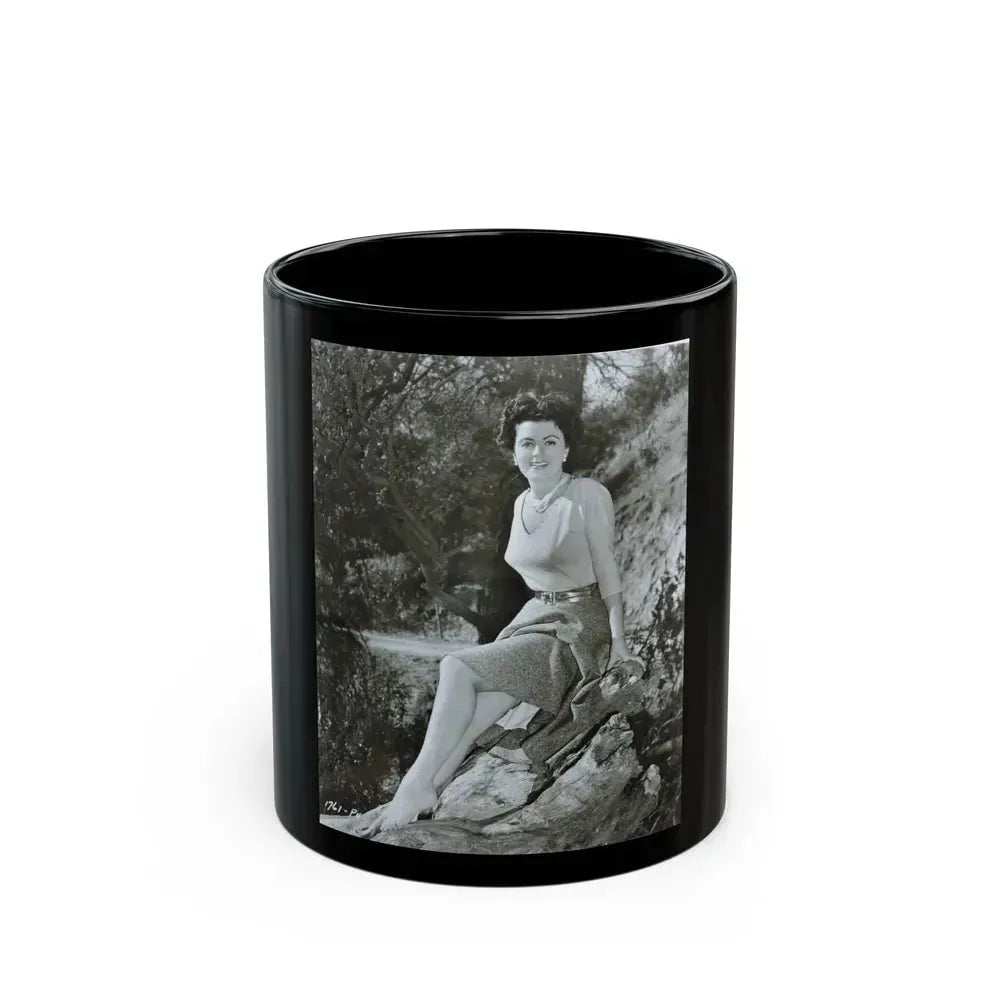 Faith Domergue #191 (Vintage Female Icon) Black Coffee Mug 11oz - Go Mug Yourself