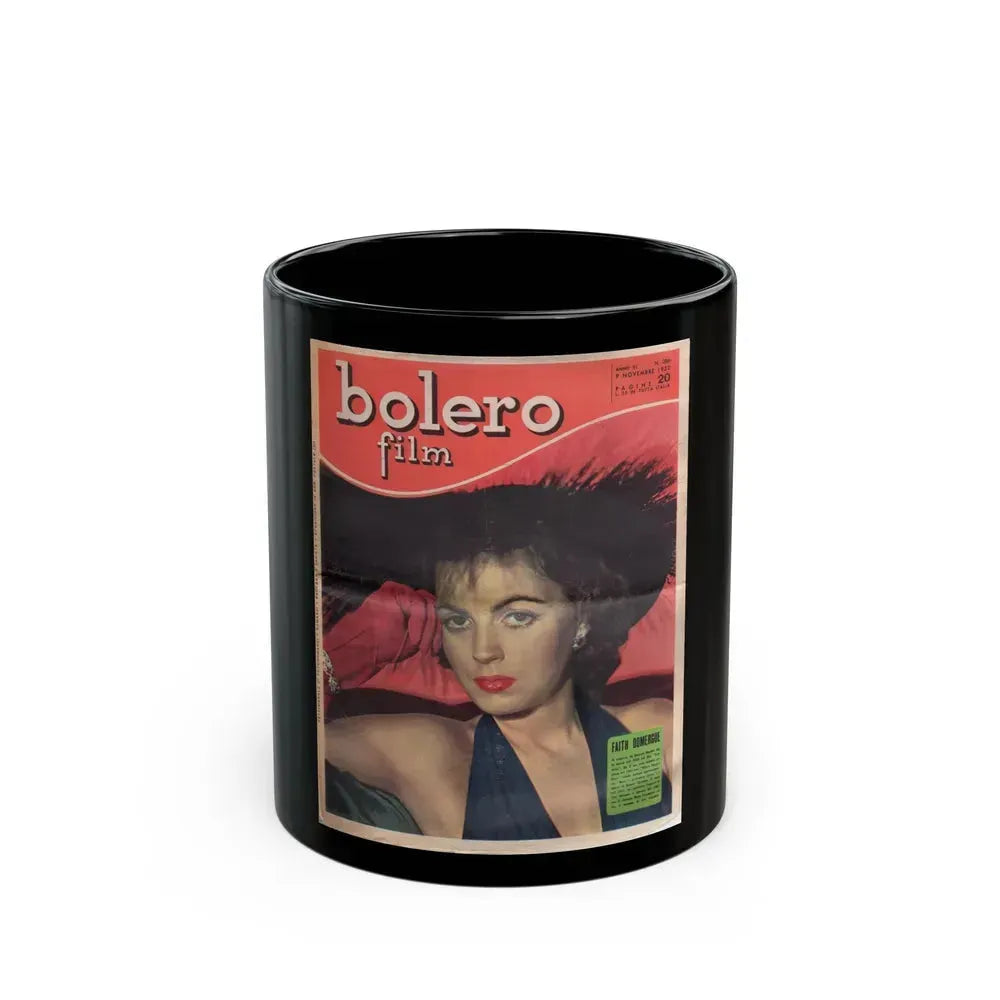 Faith Domergue #194 (Vintage Female Icon) Black Coffee Mug 11oz - Go Mug Yourself