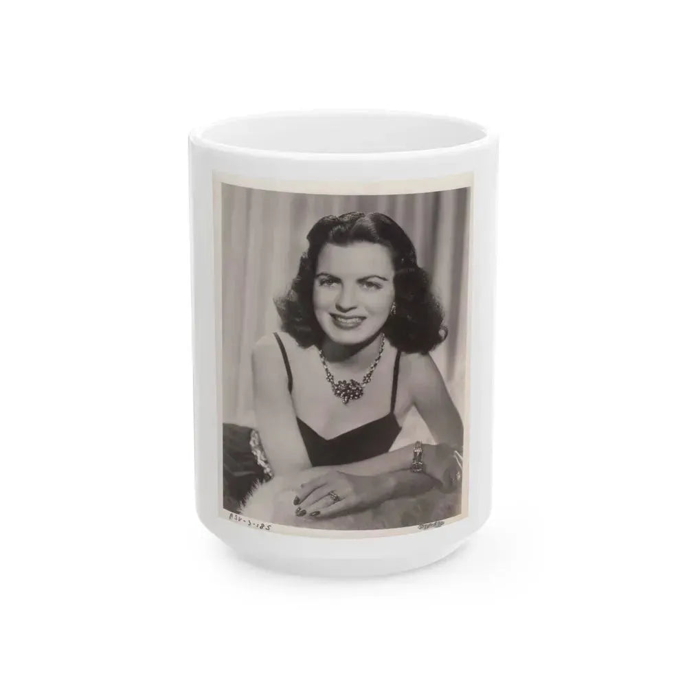 Faith Domergue #197 (Vintage Female Icon) White Coffee Mug 15oz - Go Mug Yourself