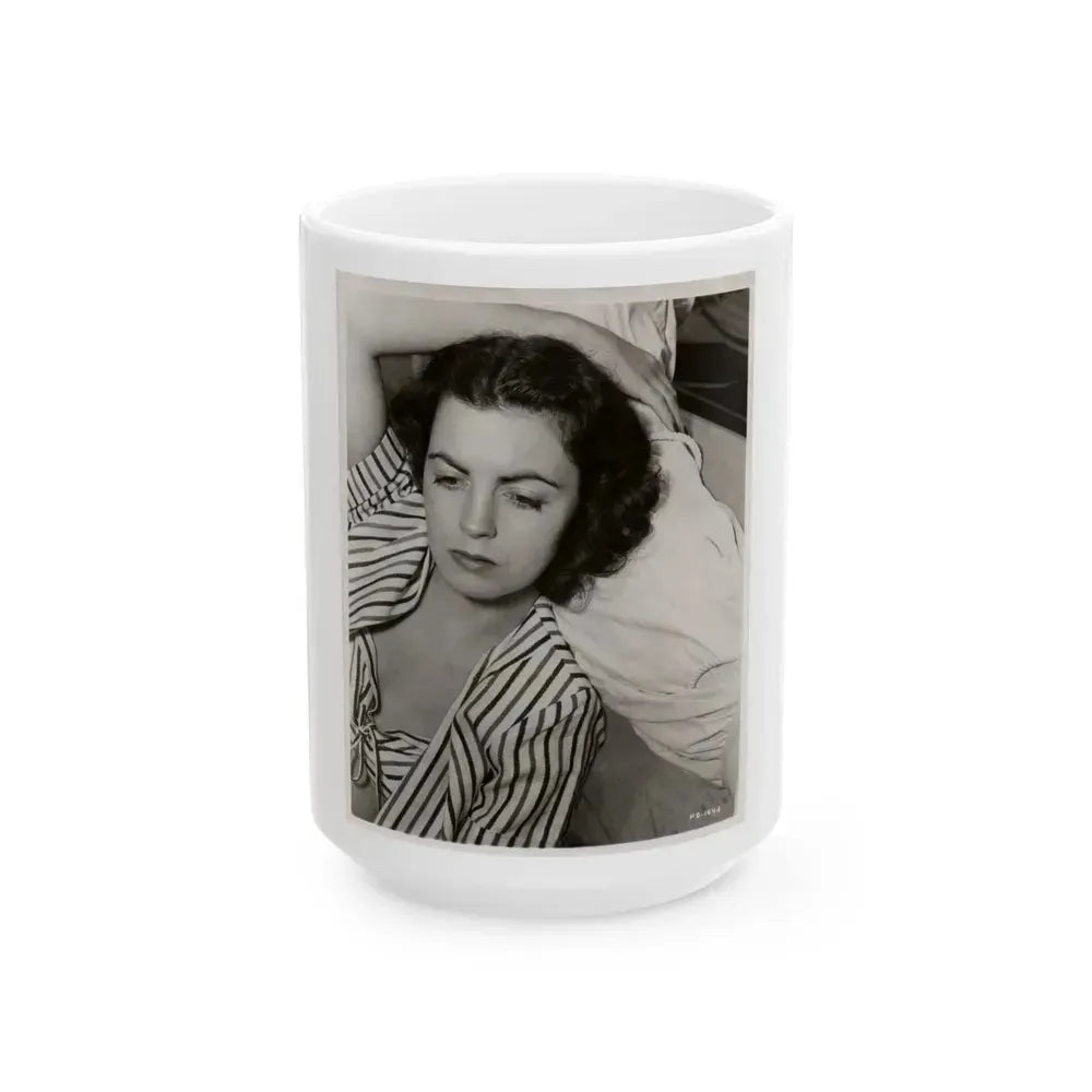 Faith Domergue #207 (Vintage Female Icon) White Coffee Mug 15oz - Go Mug Yourself