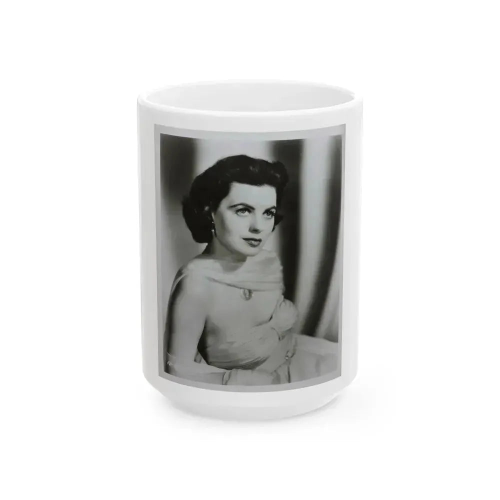 Faith Domergue #219 (Vintage Female Icon) White Coffee Mug 15oz - Go Mug Yourself