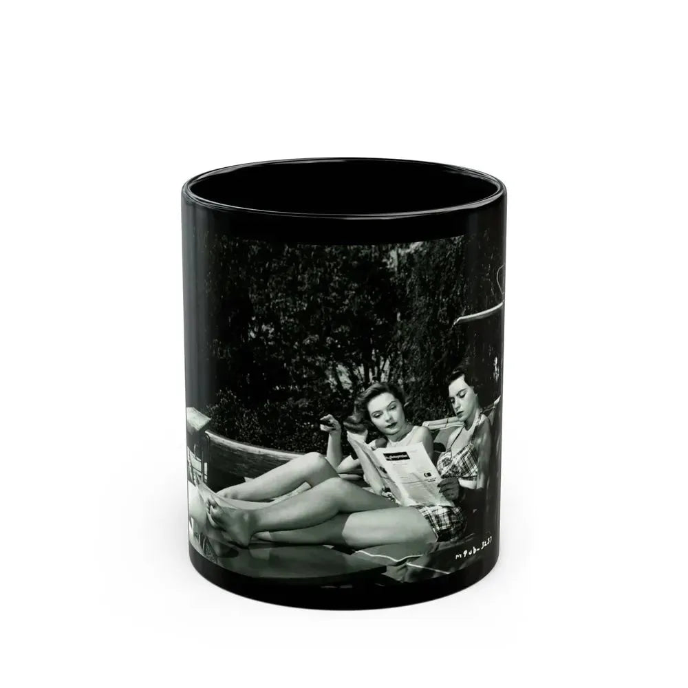 Faith Domergue #222 (Vintage Female Icon) Black Coffee Mug 11oz - Go Mug Yourself