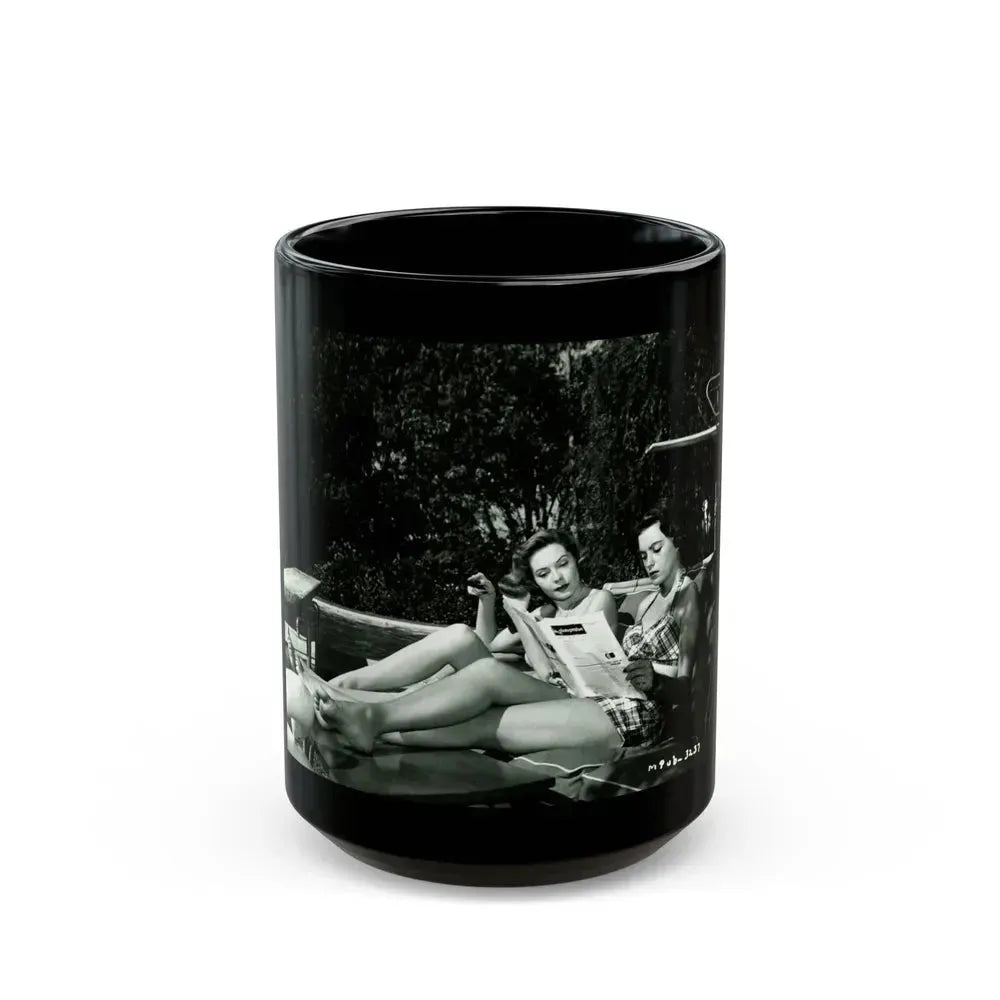 Faith Domergue #222 (Vintage Female Icon) Black Coffee Mug 15oz - Go Mug Yourself