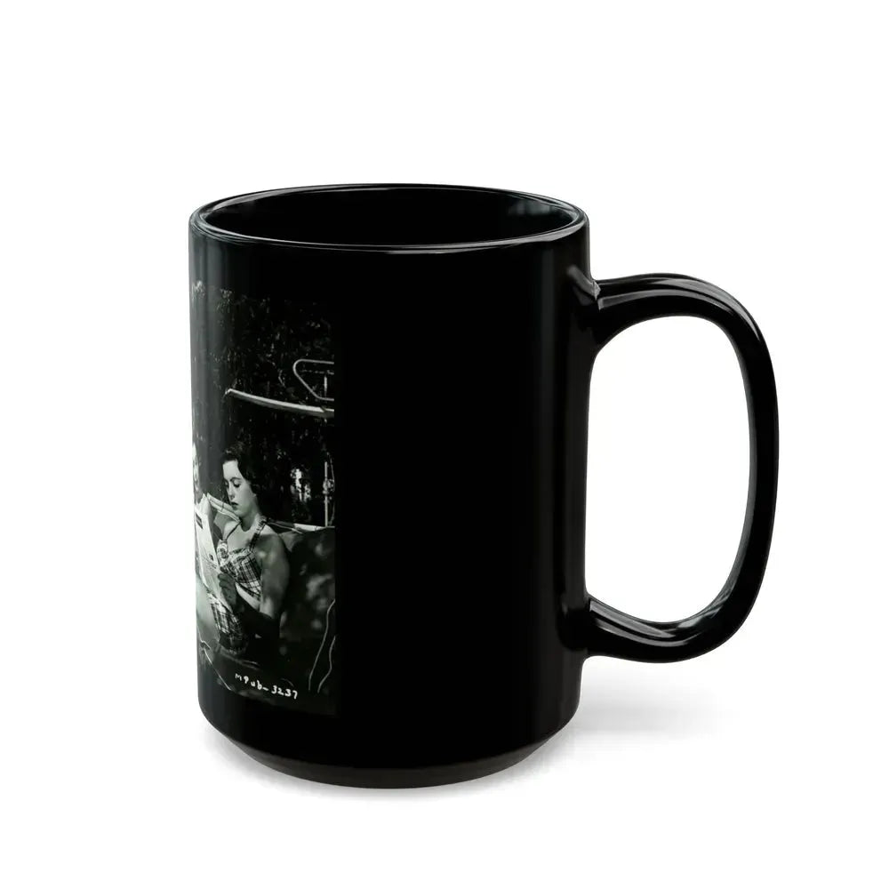 Faith Domergue #222 (Vintage Female Icon) Black Coffee Mug - Go Mug Yourself