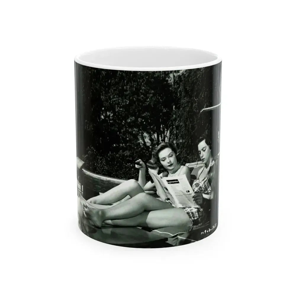 Faith Domergue #222 (Vintage Female Icon) White Coffee Mug 11oz - Go Mug Yourself