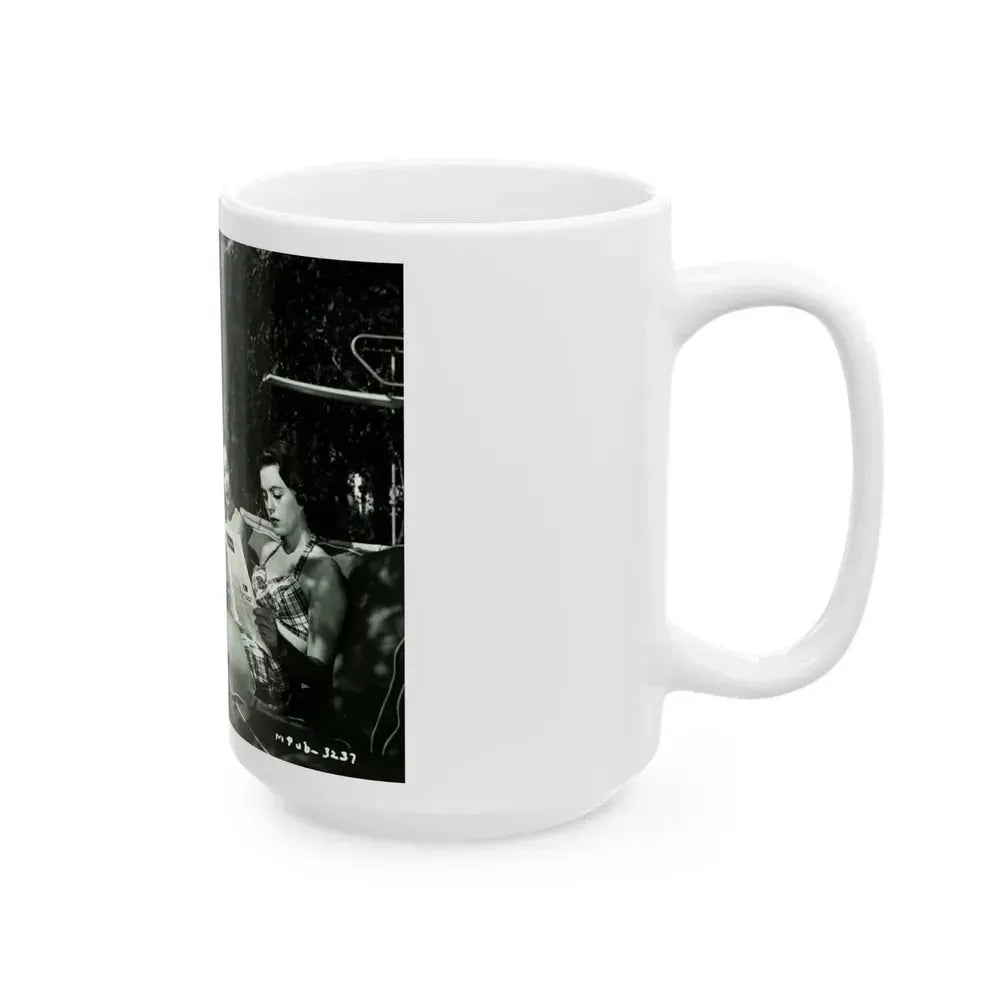 Faith Domergue #222 (Vintage Female Icon) White Coffee Mug - Go Mug Yourself