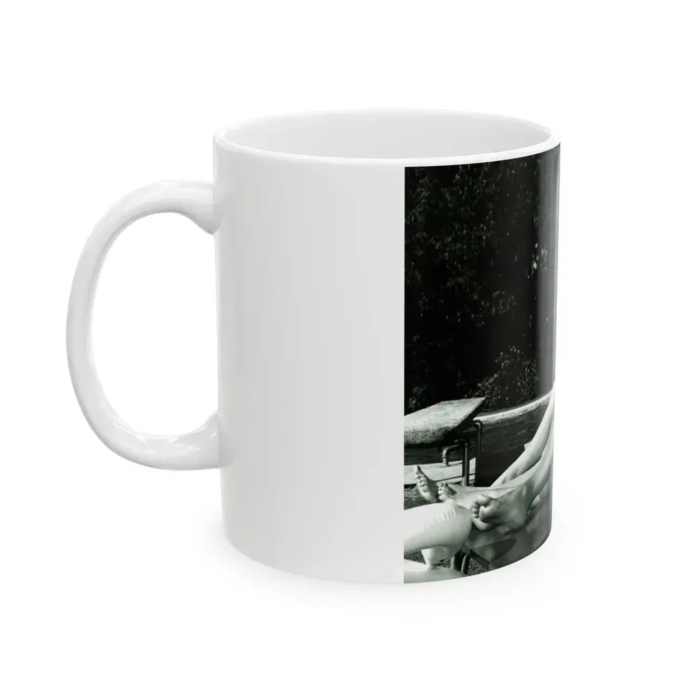 Faith Domergue #222 (Vintage Female Icon) White Coffee Mug - Go Mug Yourself