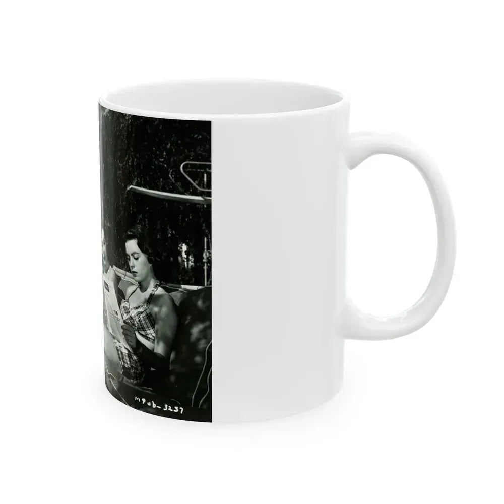 Faith Domergue #222 (Vintage Female Icon) White Coffee Mug - Go Mug Yourself