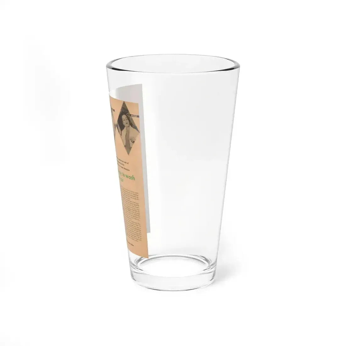 Faith Domergue #226 - Shampoo Advertisement Featuring, Faith from 50's (Vintage Female Icon) Pint Glass 16oz - Go Mug Yourself
