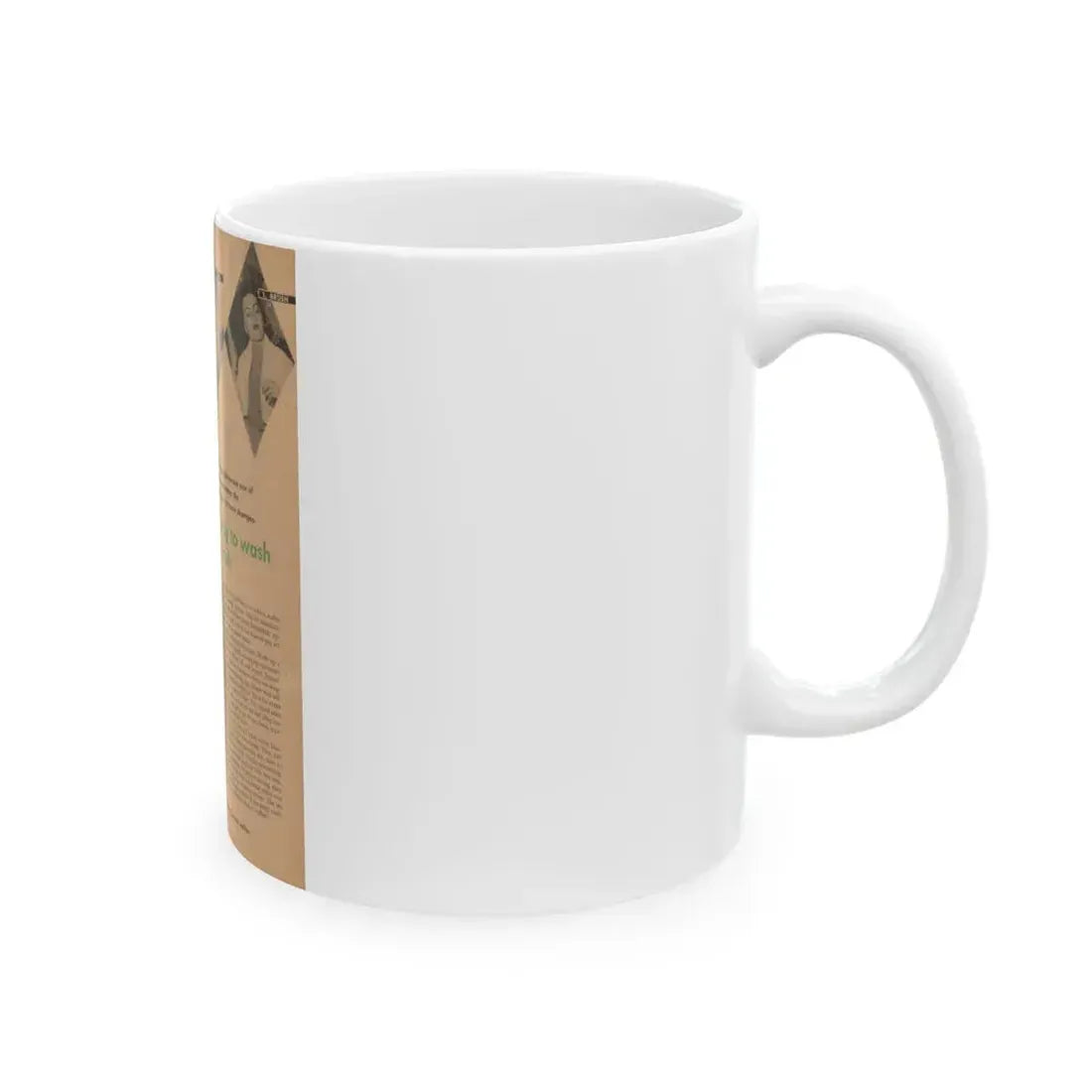 Faith Domergue #226 - Shampoo Advertisement Featuring, Faith from 50's (Vintage Female Icon) White Coffee Mug - Go Mug Yourself