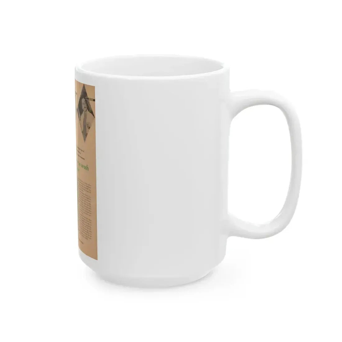 Faith Domergue #226 - Shampoo Advertisement Featuring, Faith from 50's (Vintage Female Icon) White Coffee Mug - Go Mug Yourself