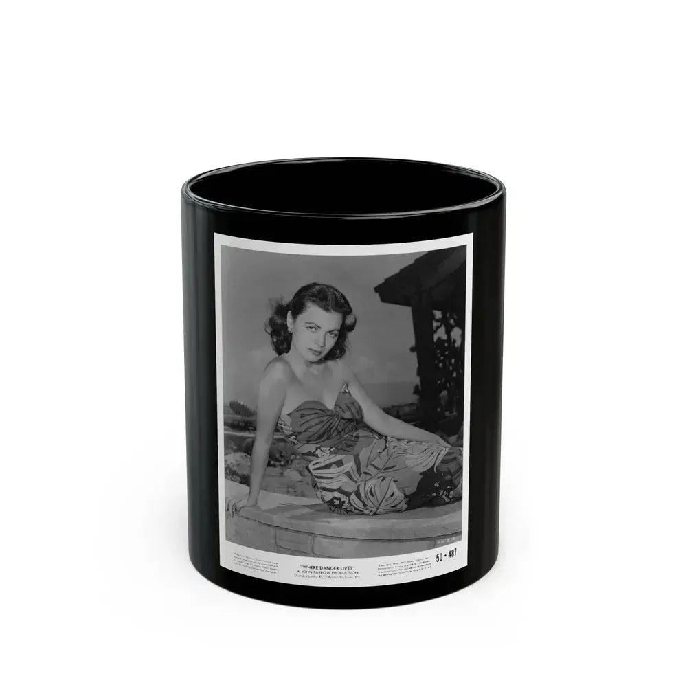 Faith Domergue #234 (Vintage Female Icon) Black Coffee Mug 11oz - Go Mug Yourself