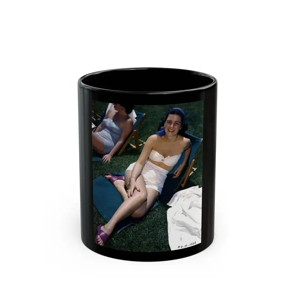 Faith Domergue #237 (Vintage Female Icon) Black Coffee Mug 11oz - Go Mug Yourself