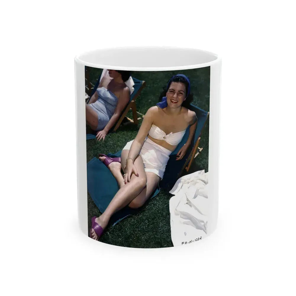Faith Domergue #237 (Vintage Female Icon) White Coffee Mug 11oz - Go Mug Yourself