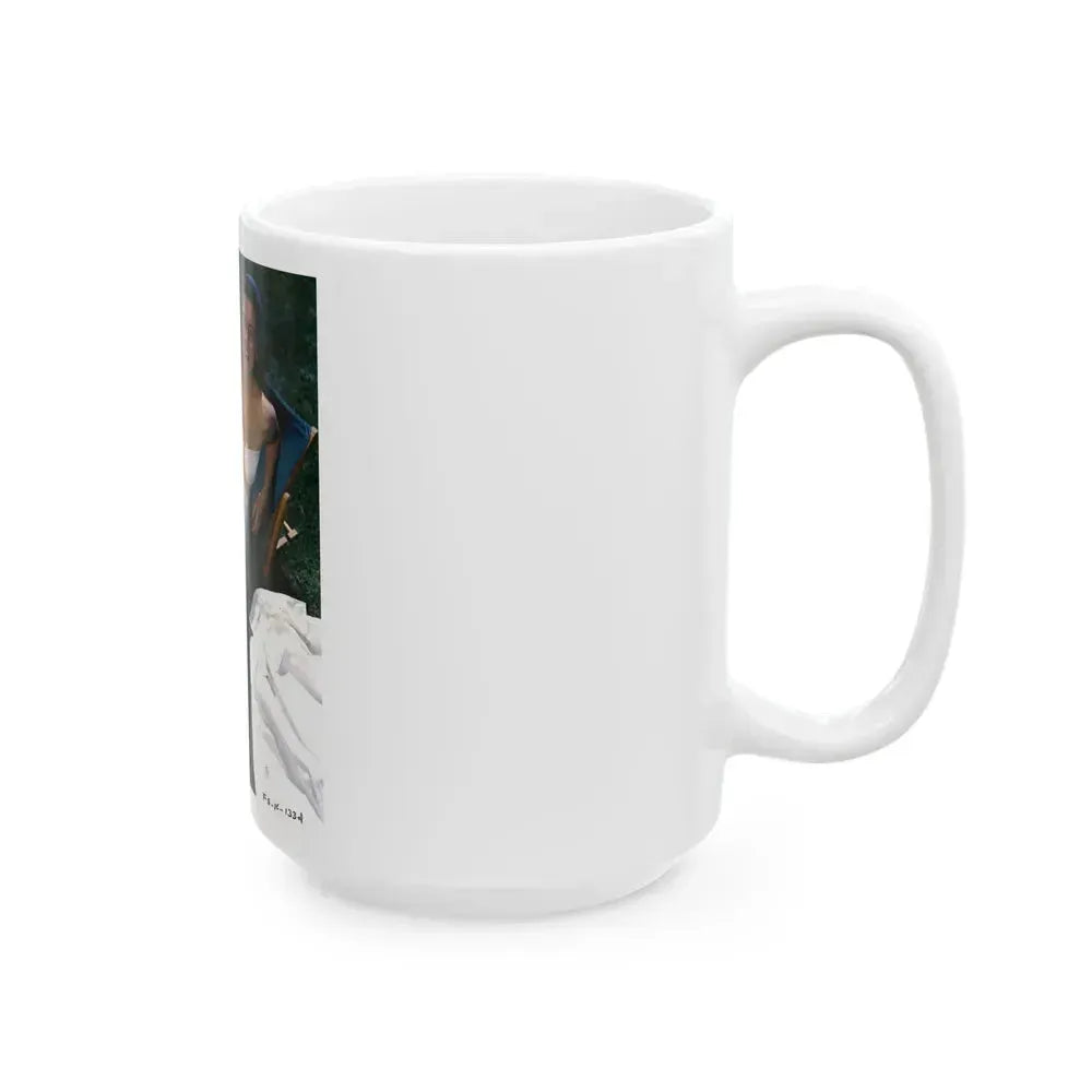 Faith Domergue #237 (Vintage Female Icon) White Coffee Mug - Go Mug Yourself