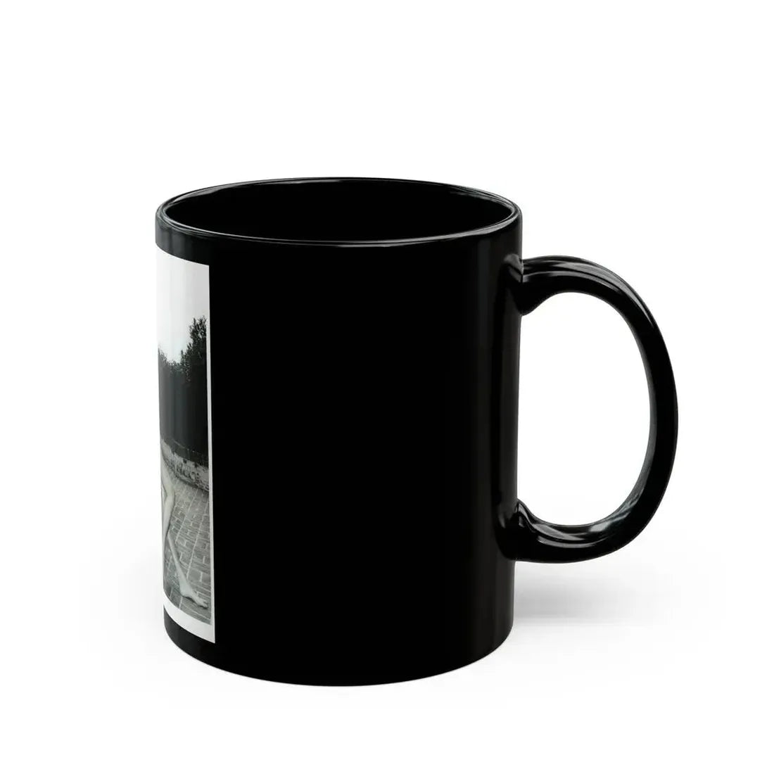 Faith Domergue #238 - Remade B&W 8x10 Full Full Body 2-Piece Swimsuit Cheesecake Photo HQ Re-Print (Vintage Female Icon) Black Coffee Mug - Go Mug Yourself