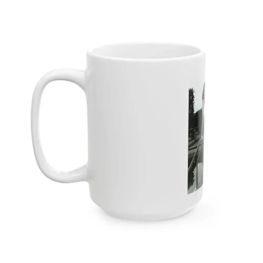 Faith Domergue #238 - Remade B&W 8x10 Full Full Body 2-Piece Swimsuit Cheesecake Photo HQ Re-Print (Vintage Female Icon) White Coffee Mug - Go Mug Yourself