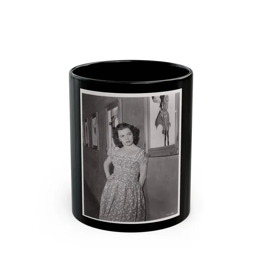 Faith Domergue #31 (Vintage Female Icon) Black Coffee Mug 11oz - Go Mug Yourself