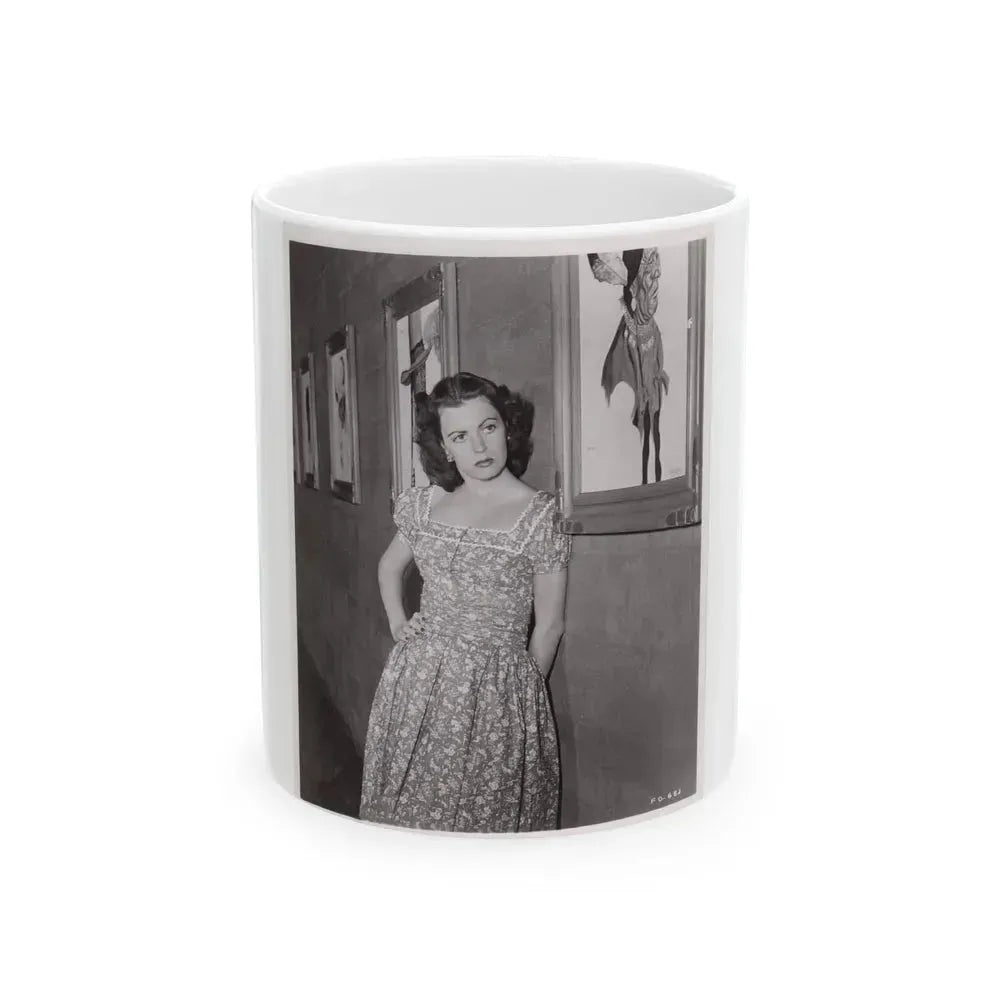 Faith Domergue #31 (Vintage Female Icon) White Coffee Mug 11oz - Go Mug Yourself