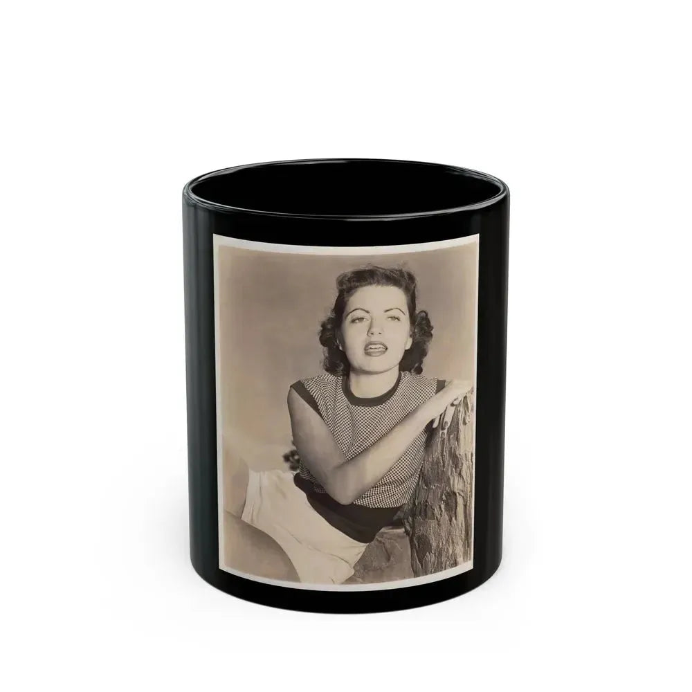 Faith Domergue #32 (Vintage Female Icon) Black Coffee Mug 11oz - Go Mug Yourself