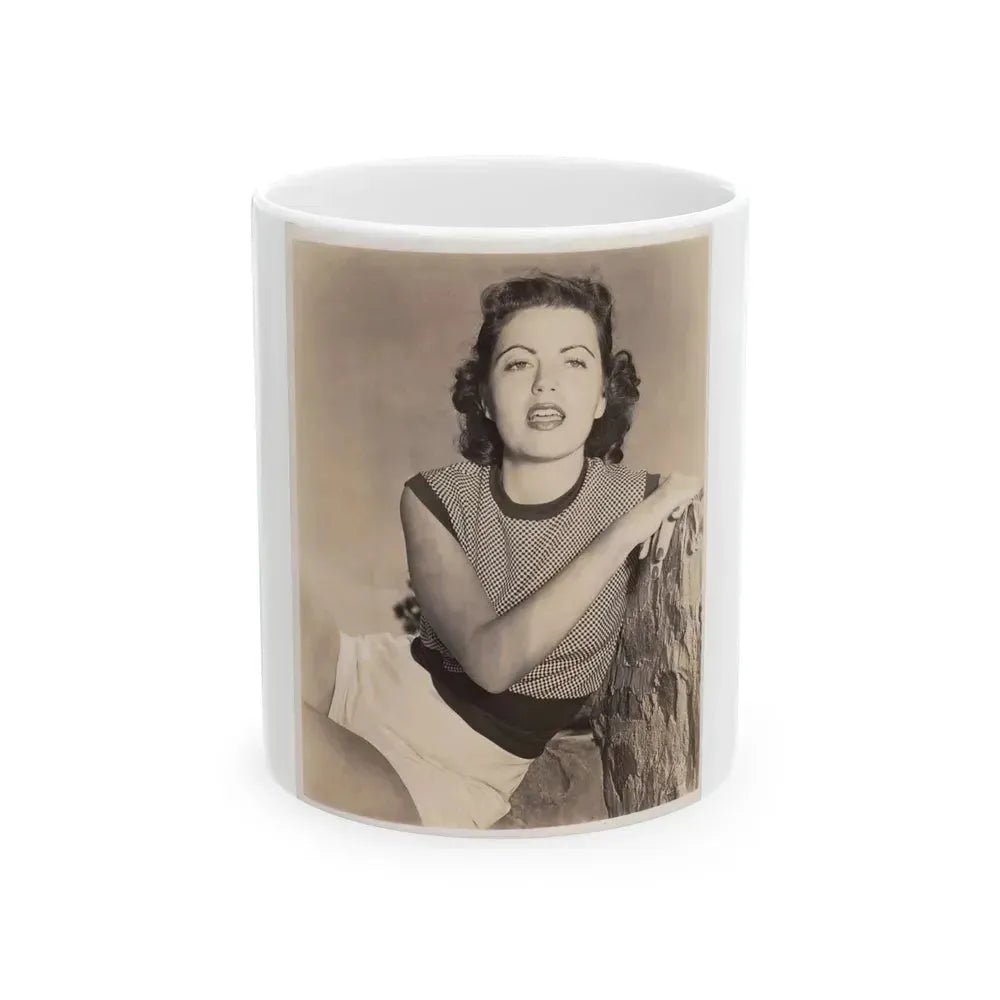 Faith Domergue #32 (Vintage Female Icon) White Coffee Mug 11oz - Go Mug Yourself