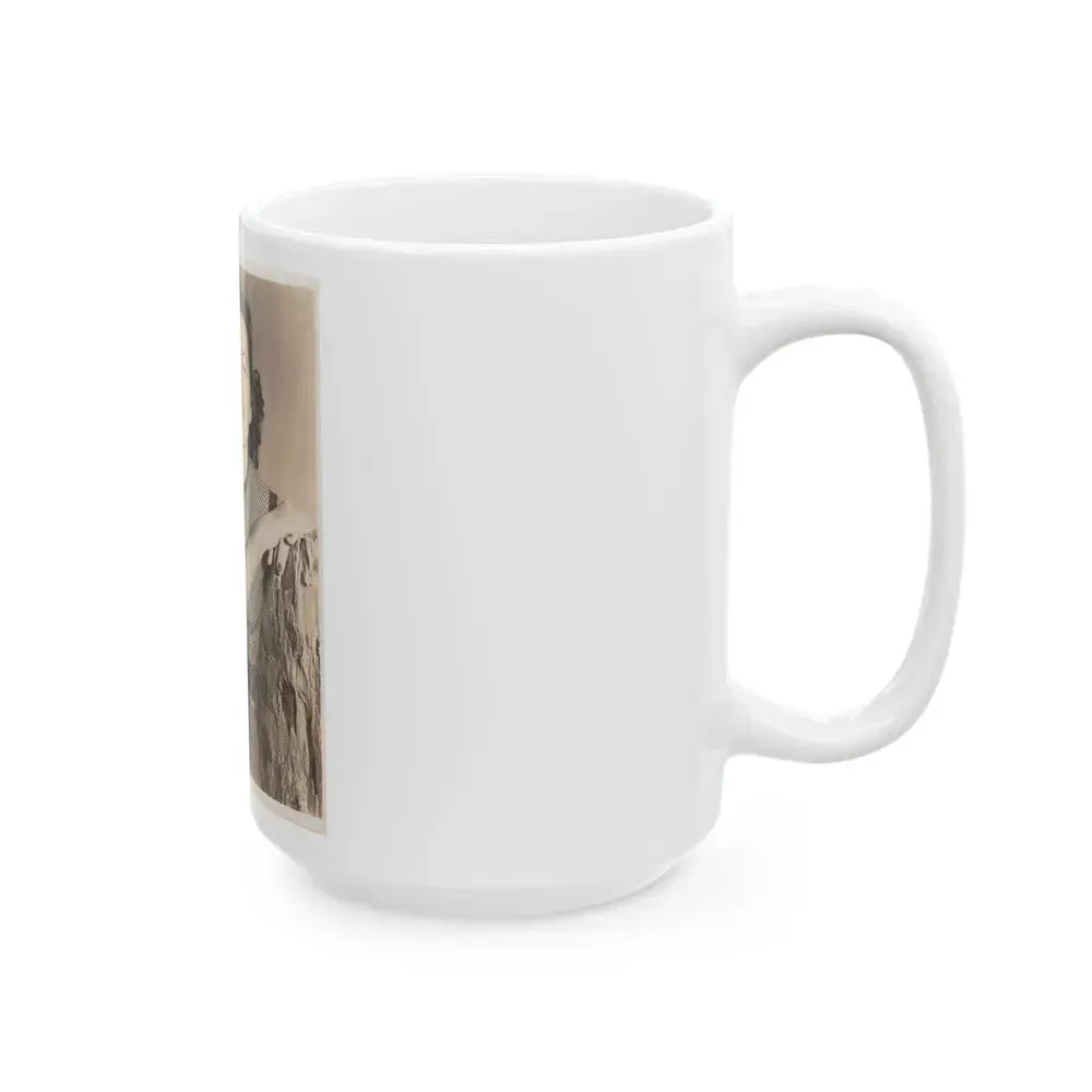 Faith Domergue #32 (Vintage Female Icon) White Coffee Mug - Go Mug Yourself