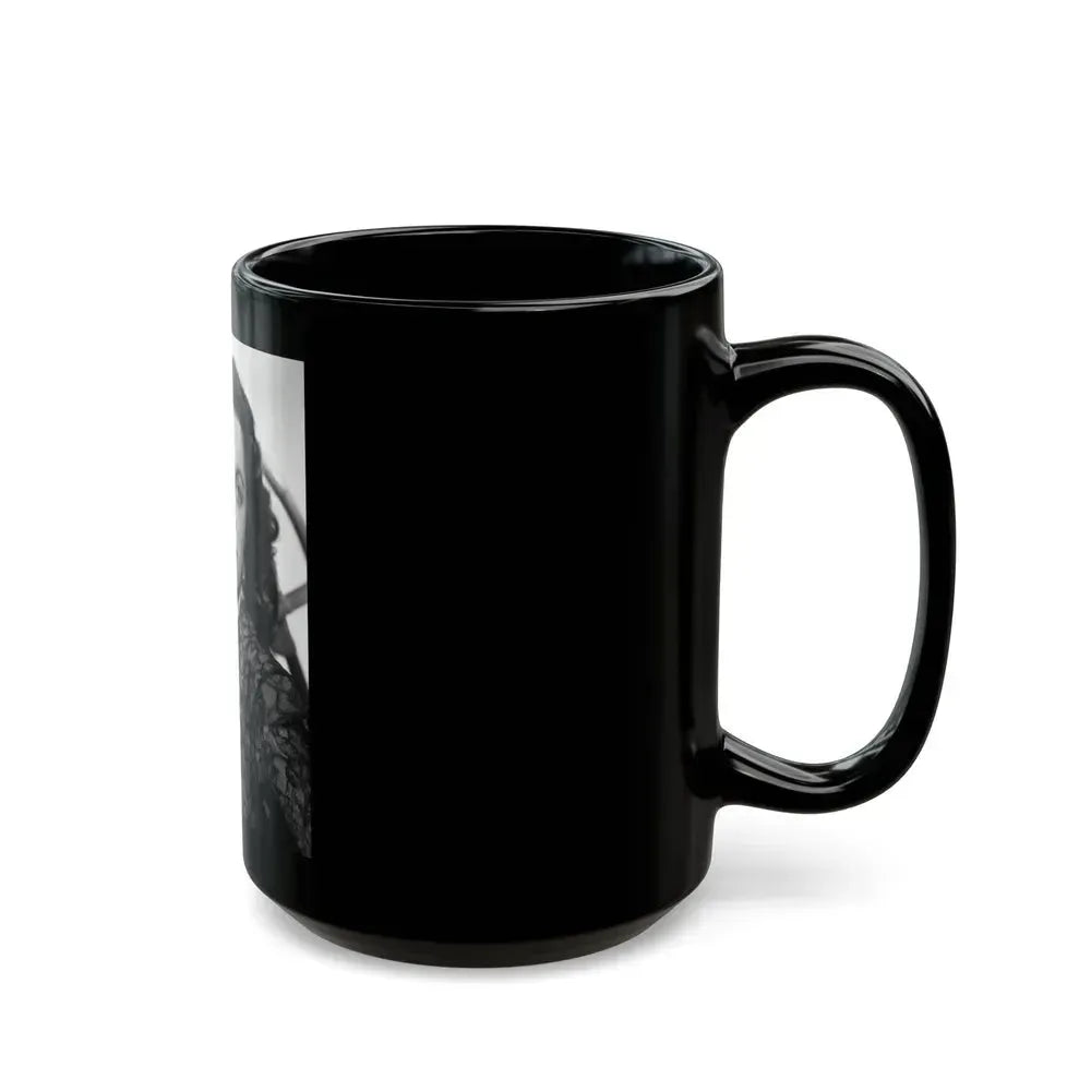 Faith Domergue #33 (Vintage Female Icon) Black Coffee Mug - Go Mug Yourself