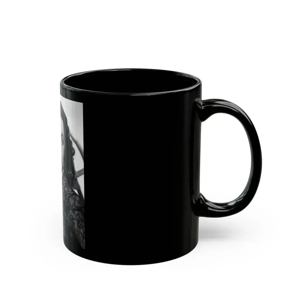 Faith Domergue #33 (Vintage Female Icon) Black Coffee Mug - Go Mug Yourself