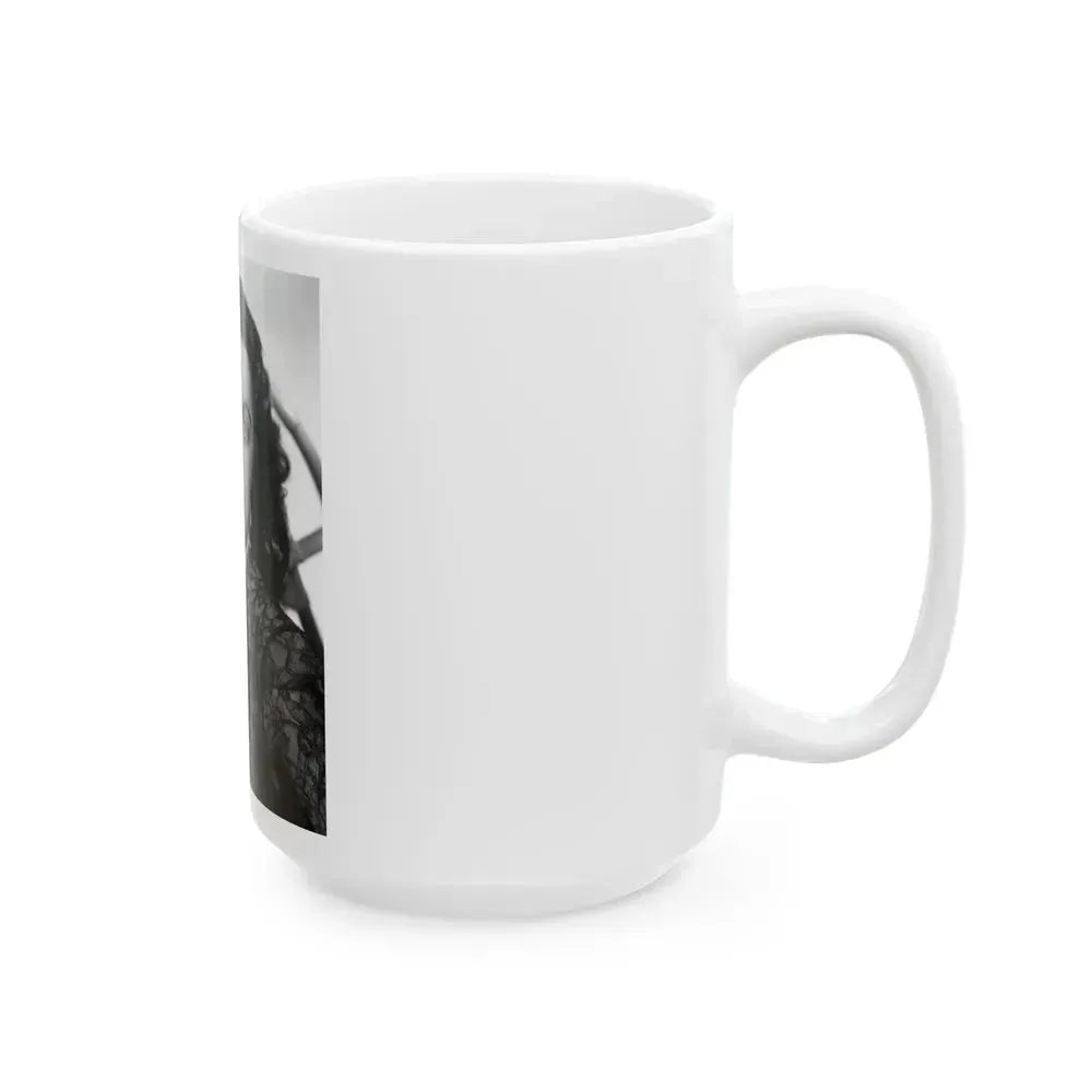 Faith Domergue #33 (Vintage Female Icon) White Coffee Mug - Go Mug Yourself