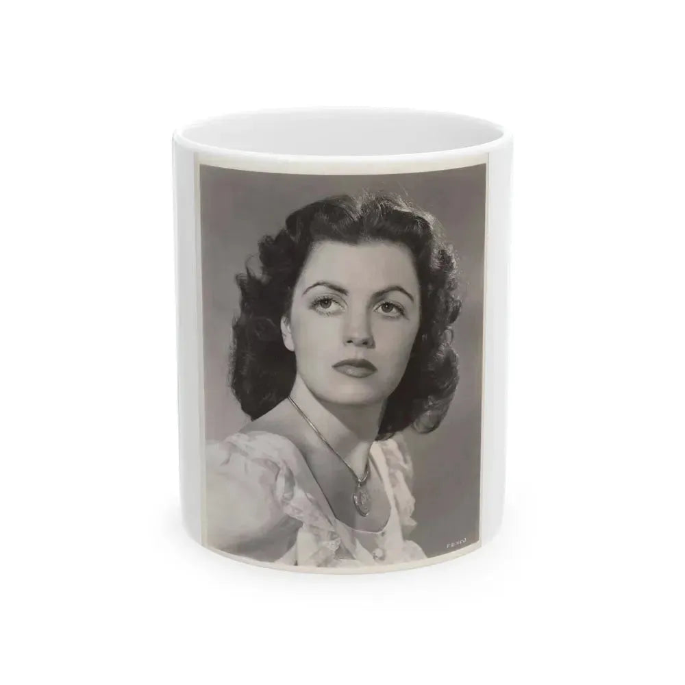 Faith Domergue #38 (Vintage Female Icon) White Coffee Mug 11oz - Go Mug Yourself