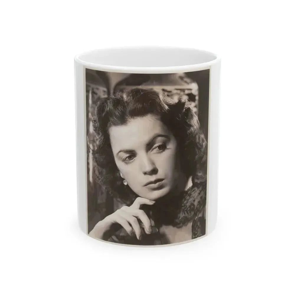 Faith Domergue #42 (Vintage Female Icon) White Coffee Mug 11oz - Go Mug Yourself