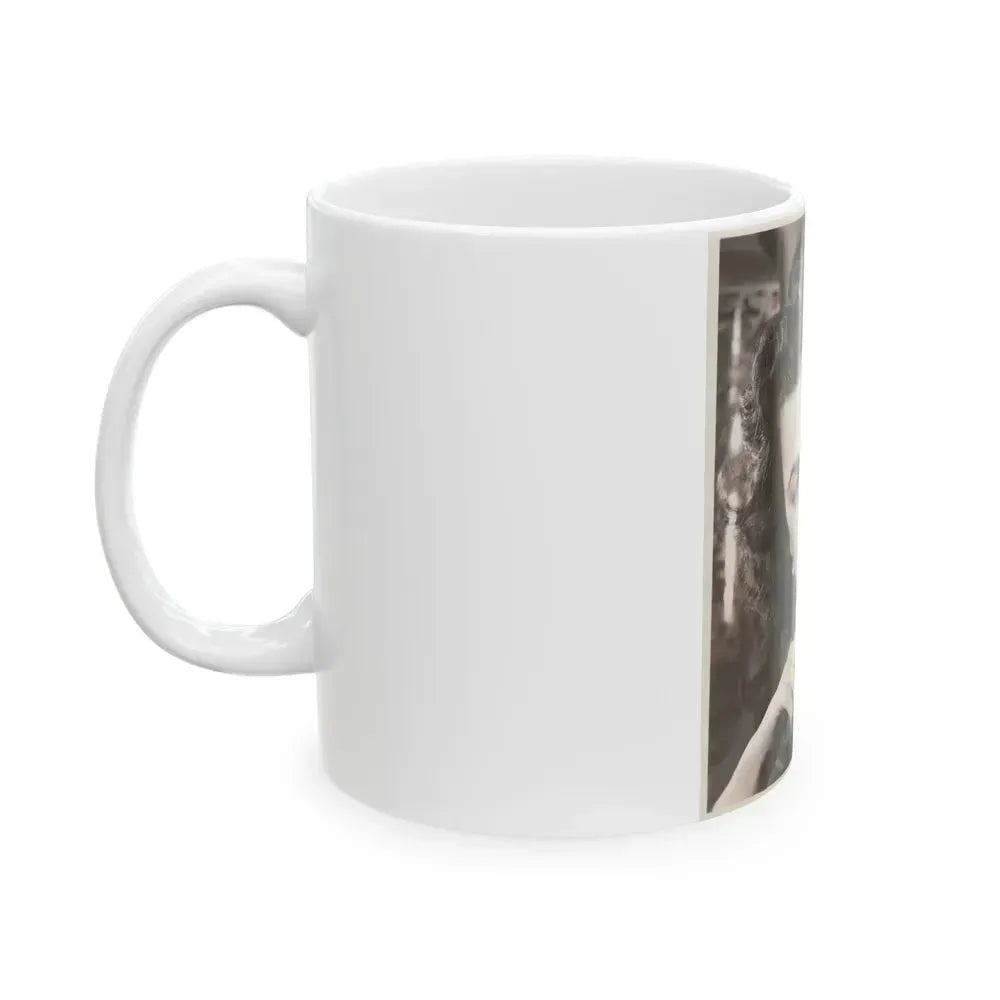 Faith Domergue #42 (Vintage Female Icon) White Coffee Mug - Go Mug Yourself