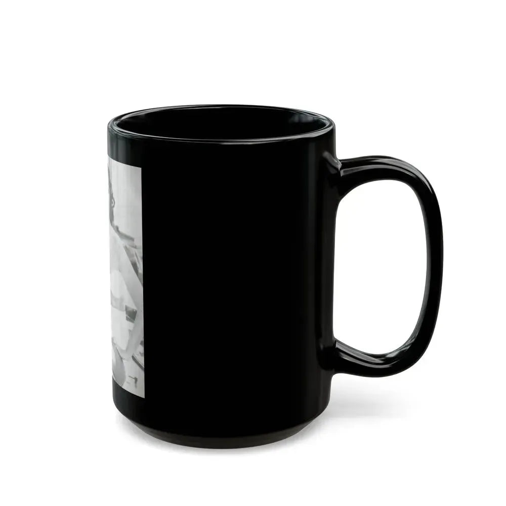 Faith Domergue #47 (Vintage Female Icon) Black Coffee Mug - Go Mug Yourself