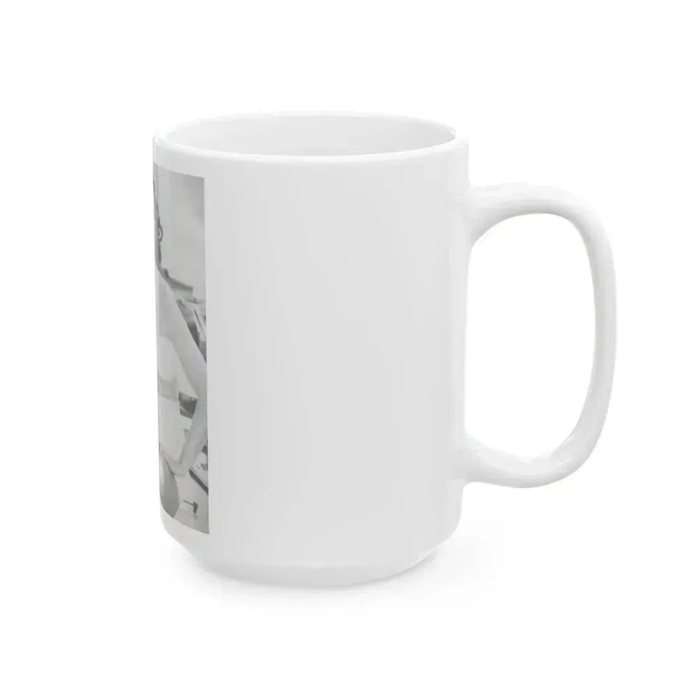 Faith Domergue #47 (Vintage Female Icon) White Coffee Mug - Go Mug Yourself