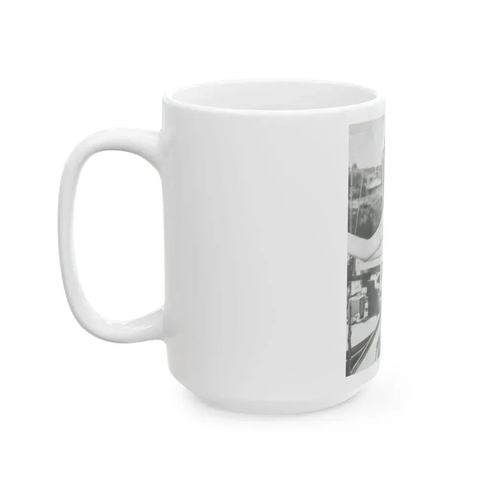 Faith Domergue #47 (Vintage Female Icon) White Coffee Mug - Go Mug Yourself