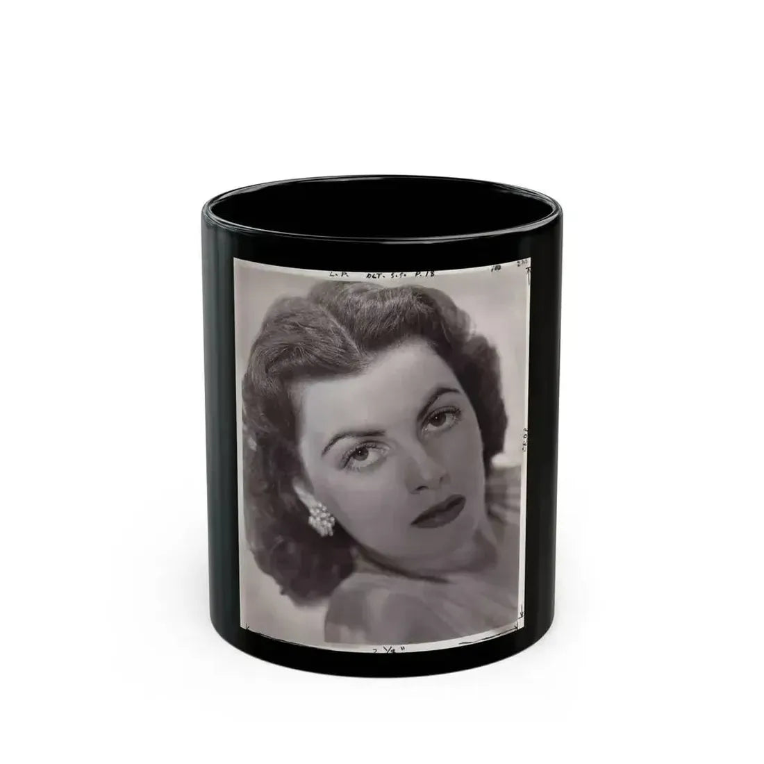 Faith Domergue #48 (Vintage Female Icon) Black Coffee Mug 11oz - Go Mug Yourself