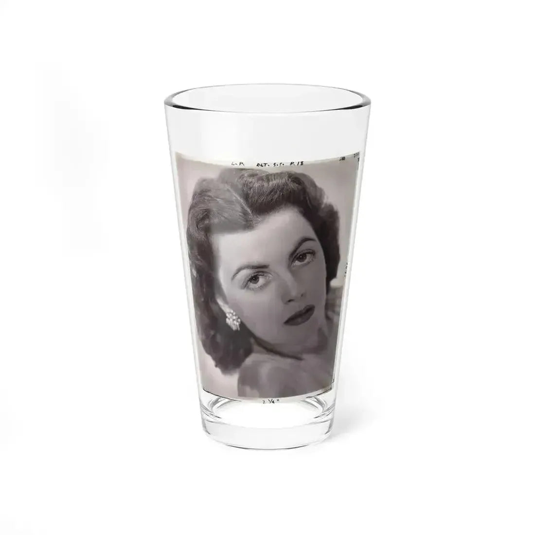 Faith Domergue #48 (Vintage Female Icon) Pint Glass 16oz 16oz - Go Mug Yourself