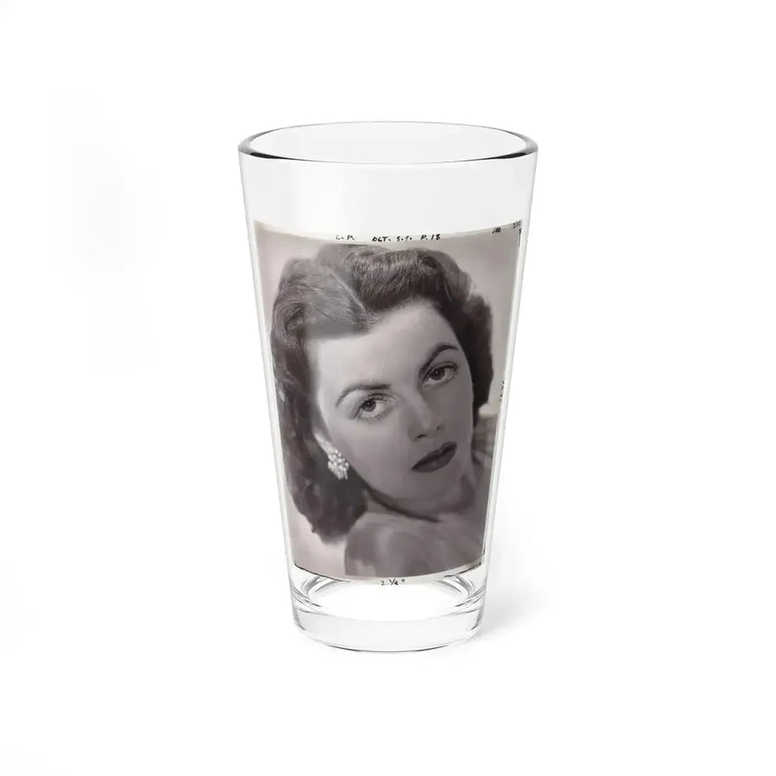 Faith Domergue #48 (Vintage Female Icon) Pint Glass 16oz 16oz - Go Mug Yourself