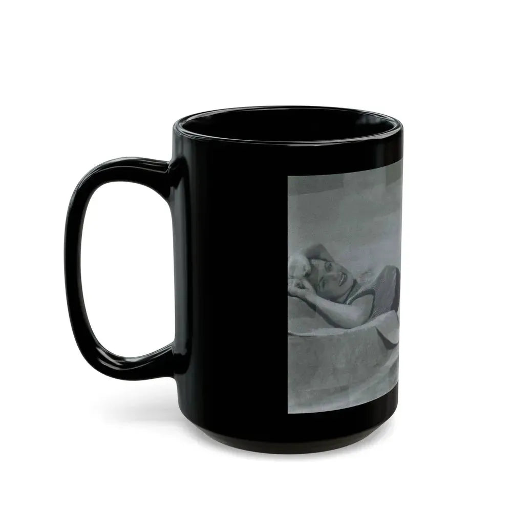 Faith Domergue #55 (Vintage Female Icon) Black Coffee Mug - Go Mug Yourself